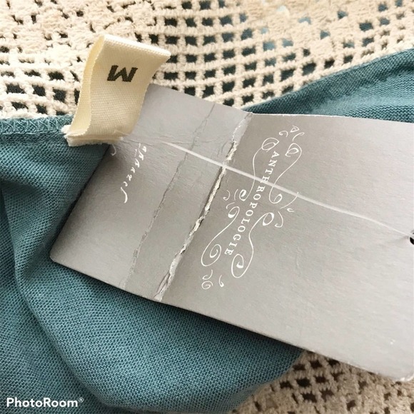 Tiny Anthropologie sea foam green boatneck top - Picture 6 of 7